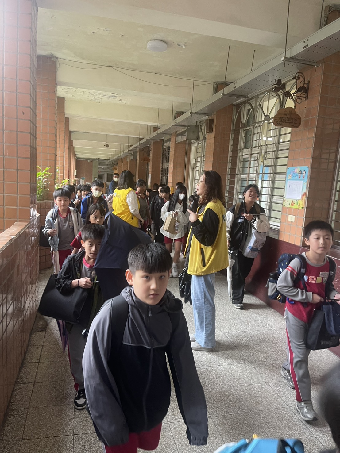 放學時段校內動線引導